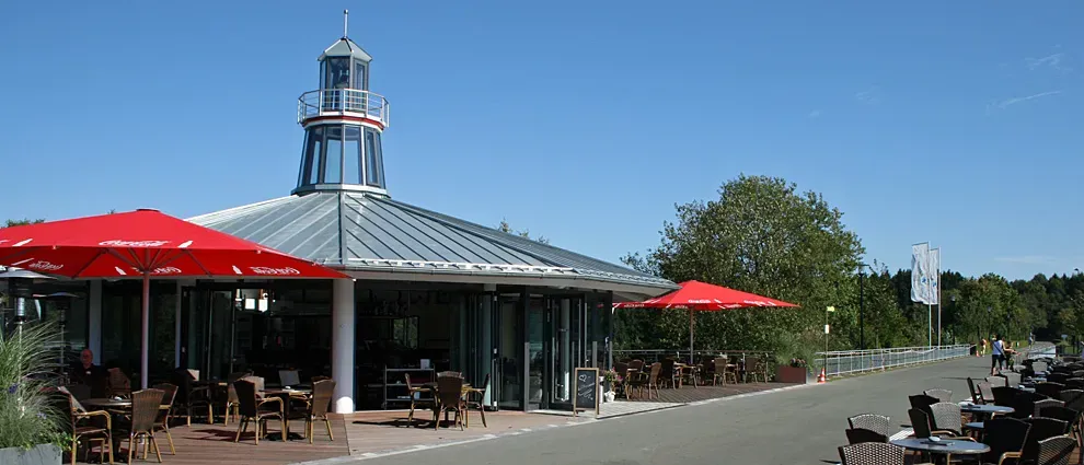 BookNoFees: Restaurang – Leuchtturm am Biggesee – Attendorn – Fyren vid Biggesee, bild 1