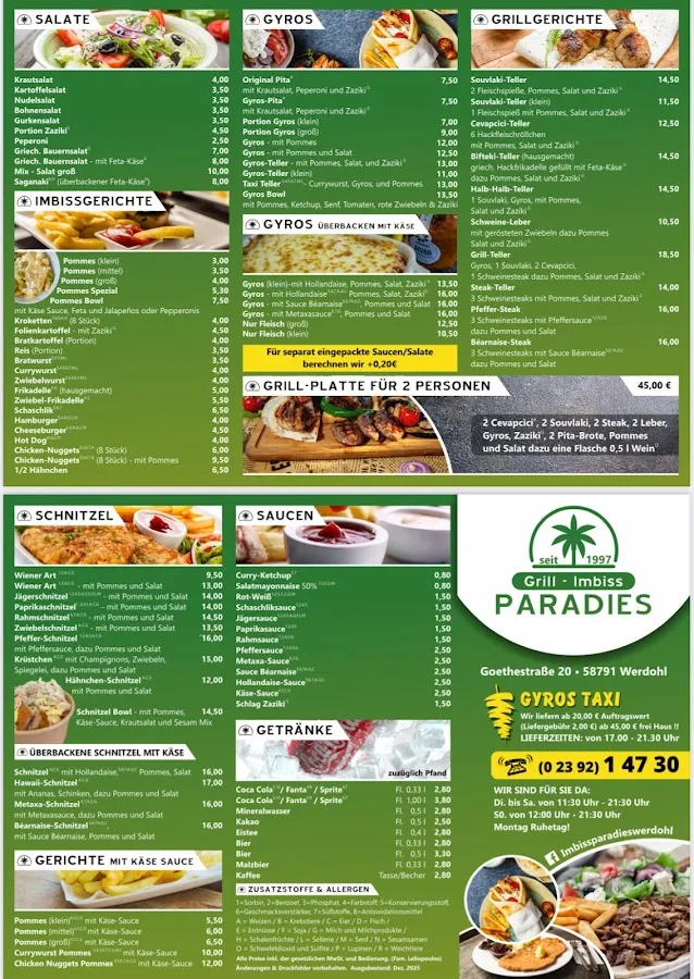 BookNoFees: Restaurang – Imbiss-Paradies – Werdohl – Snackparadiset, bild 2