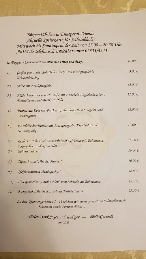 BookNoFees: Restaurang – Bürgerstübchen – Ennepetal – Bürgerstübchen, bild 2