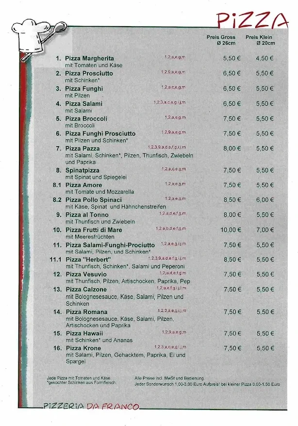BookNoFees: Restaurang – Pizzeria da Franco – Rüthen – Pizzeria da Franco, bild 3