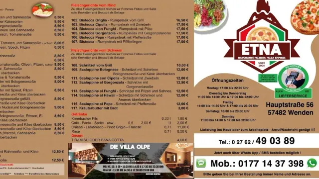 BookNoFees: Restaurang – Etna Pizzeria – Wenden – Etna Pizzeria, bild 2