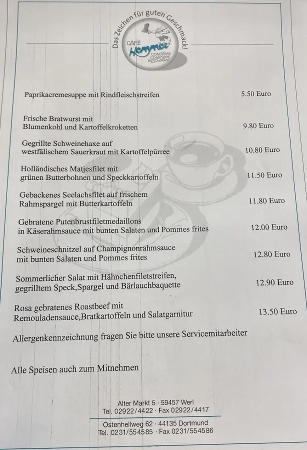 BookNoFees: Restaurang – Café Hemmer Conditorei – Dortmund – Café Hemmer Konditori, bild 2