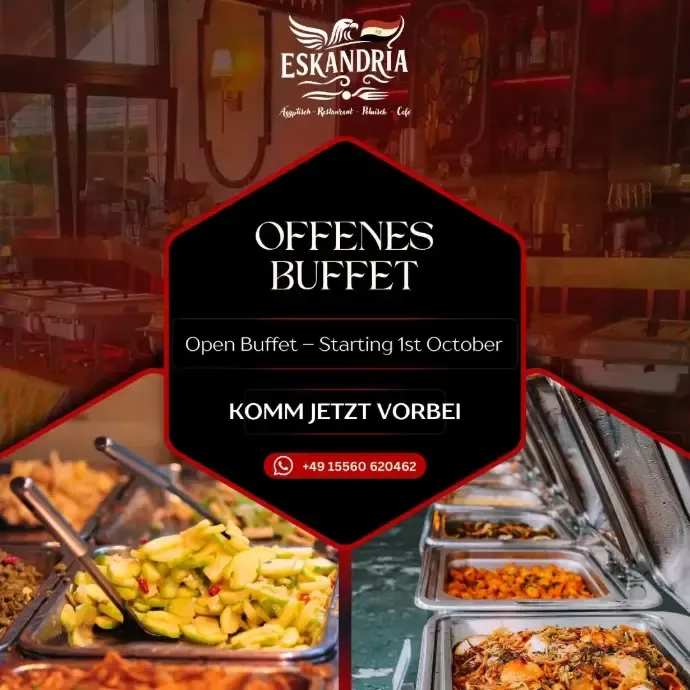 BookNoFees: Restaurang – Eskandria – Berlin – Alexandria, bild 1