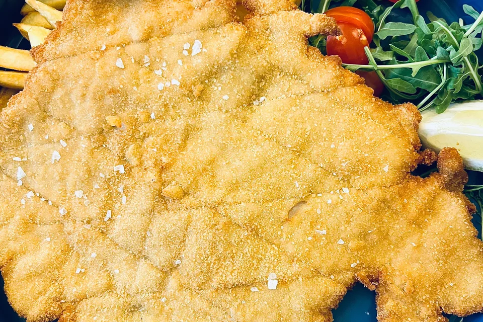 BookNoFees: Exempelbild: Panerad schnitzel